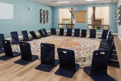 Group room with floor seating